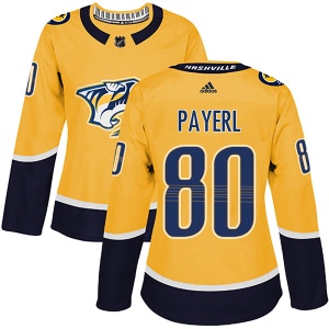 Women's Adam Payerl Nashville Predators Authentic Home Jersey - Gold