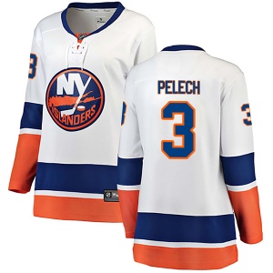 Women's Adam Pelech New York Islanders Breakaway Away Jersey - White