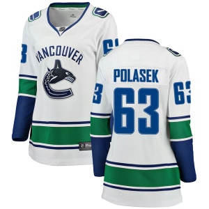 Women's Adam Polasek Vancouver Canucks Breakaway Away Jersey - White