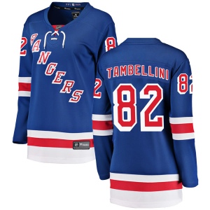 Women's Adam Tambellini New York Rangers Breakaway Home Jersey - Blue