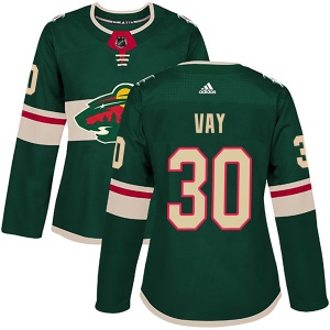 Women's Adam Vay Minnesota Wild Authentic Home Jersey - Green