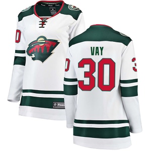 Women's Adam Vay Minnesota Wild Breakaway Away Jersey - White