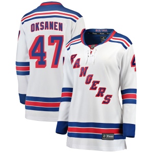 Women's Ahti Oksanen New York Rangers Breakaway Away Jersey - White