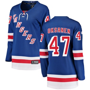 Women's Ahti Oksanen New York Rangers Breakaway Home Jersey - Blue