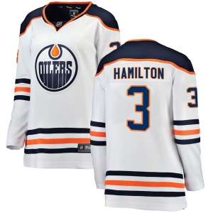 Women's Al Hamilton Edmonton Oilers Authentic Away Breakaway Jersey - White