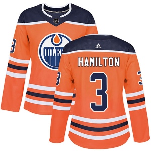 Women's Al Hamilton Edmonton Oilers Authentic r Home Jersey - Orange