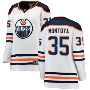 Women's Al Montoya Edmonton Oilers Authentic Away Breakaway Jersey - White