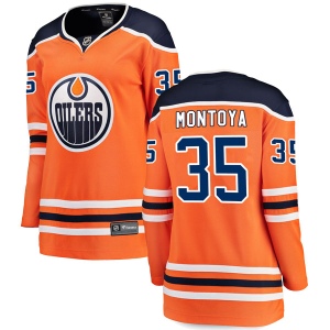 Women's Al Montoya Edmonton Oilers Authentic r Home Breakaway Jersey - Orange