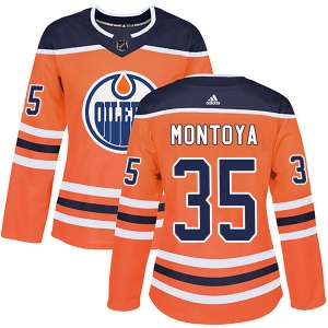 Women's Al Montoya Edmonton Oilers Authentic r Home Jersey - Orange