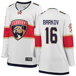 Women's Aleksander Barkov Florida Panthers Breakaway Away Jersey - White