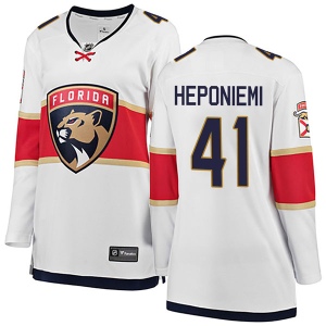 Women's Aleksi Heponiemi Florida Panthers Breakaway Away Jersey - White