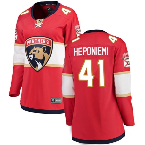 Women's Aleksi Heponiemi Florida Panthers Breakaway Home Jersey - Red