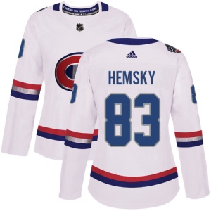 Women's Ales Hemsky Montreal Canadiens Authentic 2017 100 Classic Jersey - White