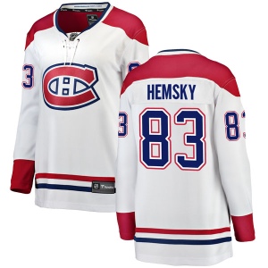 Women's Ales Hemsky Montreal Canadiens Breakaway Away Jersey - White