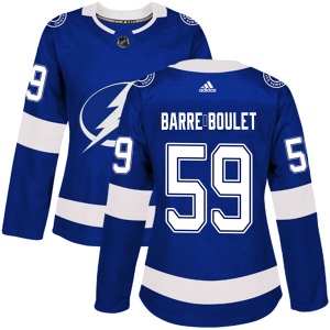 Women's Alex Barre-Boulet Tampa Bay Lightning Authentic Home Jersey - Blue