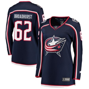 Women's Alex Broadhurst Columbus Blue Jackets Breakaway Home Jersey - Navy