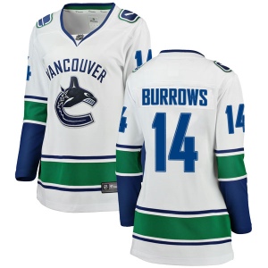 Women's Alex Burrows Vancouver Canucks Breakaway Away Jersey - White