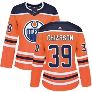 Women's Alex Chiasson Edmonton Oilers Authentic r Home Jersey - Orange