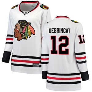 Women's Alex DeBrincat Chicago Blackhawks Breakaway Away Jersey - White