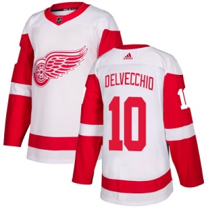 Women's Alex Delvecchio Detroit Red Wings Authentic Away Jersey - White