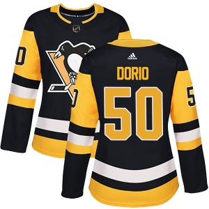 Women's Alex Dorio Pittsburgh Penguins Authentic Home Jersey - Black