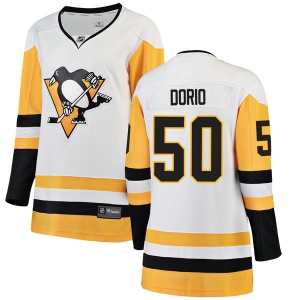 Women's Alex Dorio Pittsburgh Penguins Breakaway Away Jersey - White