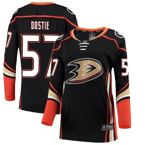 Women's Alex Dostie Anaheim Ducks Authentic Home Jersey - Black