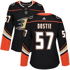 Women's Alex Dostie Anaheim Ducks Authentic Home Jersey - Black