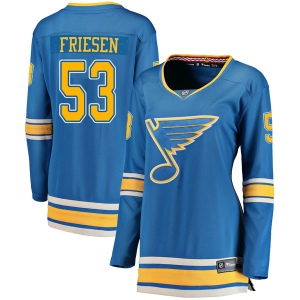 Women's Alex Friesen St. Louis Blues Breakaway Alternate Jersey - Blue