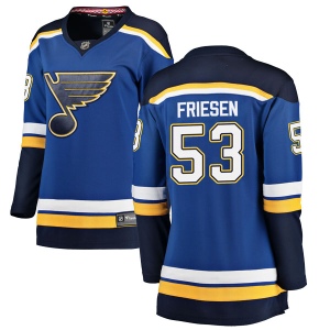 Women's Alex Friesen St. Louis Blues Breakaway Home Jersey - Blue