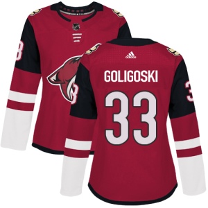 Women's Alex Goligoski Arizona Coyotes Authentic Burgundy Home Jersey - Red