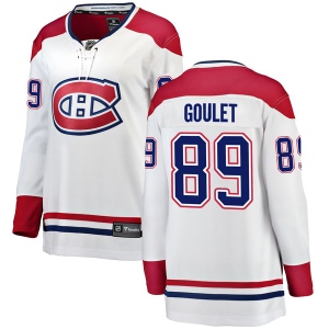 Women's Alex Goulet Montreal Canadiens Breakaway Away Jersey - White