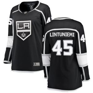 Women's Alex Lintuniemi Los Angeles Kings Breakaway Home Jersey - Black