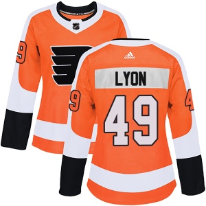 Women's Alex Lyon Philadelphia Flyers Authentic Home Jersey - Orange