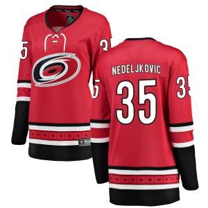 Women's Alex Nedeljkovic Carolina Hurricanes Breakaway Home Jersey - Red