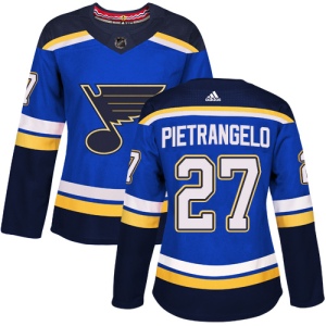 Women's Alex Pietrangelo St. Louis Blues Authentic Home Jersey - Royal Blue