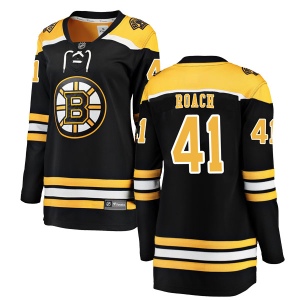 Women's Alex Roach Boston Bruins Breakaway Home Jersey - Black