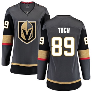 Women's Alex Tuch Vegas Golden Knights Black Home Breakaway Jersey - Gold