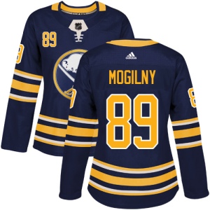 Women's Alexander Mogilny Buffalo Sabres Authentic Home Jersey - Navy Blue