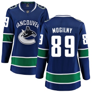 Women's Alexander Mogilny Vancouver Canucks Home Breakaway Jersey - Blue