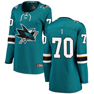 Women's Alexander True San Jose Sharks Breakaway Home Jersey - Teal