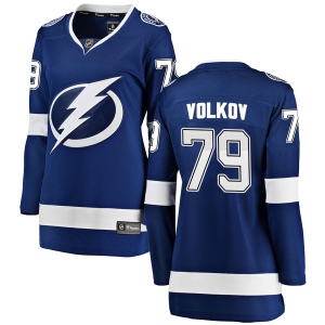 Women's Alexander Volkov Tampa Bay Lightning Breakaway Home Jersey - Blue