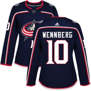 Women's Alexander Wennberg Columbus Blue Jackets Authentic Home Jersey - Navy Blue