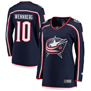 Women's Alexander Wennberg Columbus Blue Jackets Breakaway Home Jersey - Navy