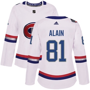 Women's Alexandre Alain Montreal Canadiens Authentic 2017 100 Classic Jersey - White