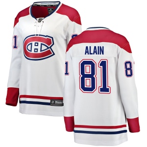 Women's Alexandre Alain Montreal Canadiens Breakaway Away Jersey - White