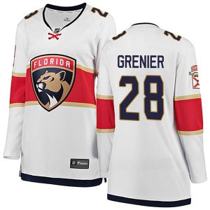 Women's Alexandre Grenier Florida Panthers Breakaway Away Jersey - White