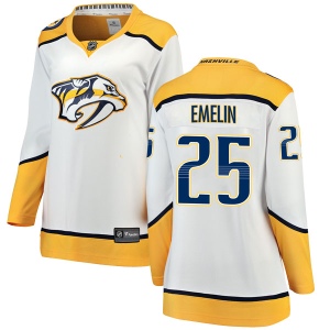 Women's Alexei Emelin Nashville Predators Breakaway Away Jersey - White