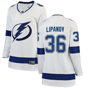 Women's Alexei Lipanov Tampa Bay Lightning Breakaway Away Jersey - White