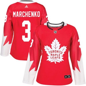 Women's Alexei Marchenko Toronto Maple Leafs Authentic Alternate Jersey - Red